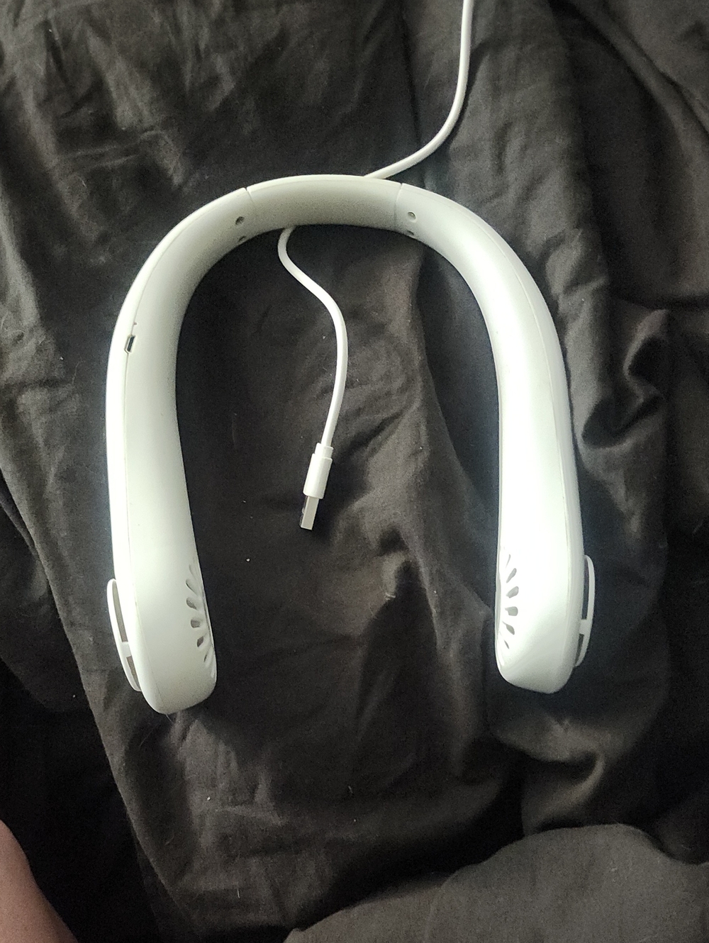 White Neckband Headphones - Lightweight Wireless Neck Speaker